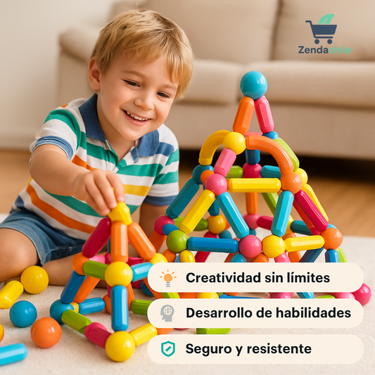 Set Magnético de Construcción - 42 Piezas