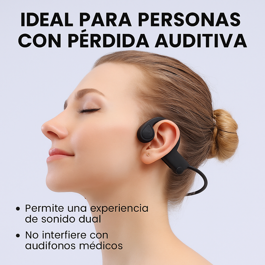 🎧 AUDÍFONOS DE CONDUCCIÓN ÓSEA – ESCUCHA SIN BLOQUEAR TUS OÍDOS